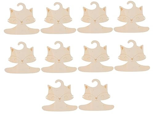 CAXUSD 10stücke Holz Junge Mädchen Kleiderbügel Cartoon Tiermotiv Kleiderbügel Fürs Kinderzimmer Und Kleiderschrank Robust Und Langlebig Für Kinderkleidung