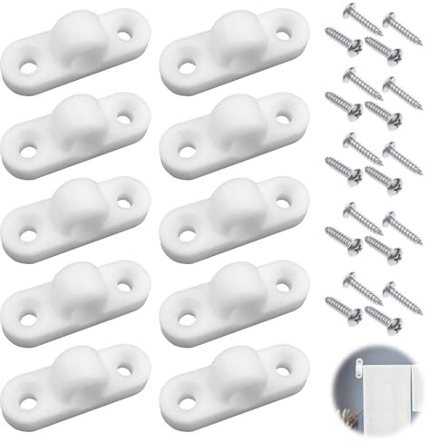 Juego de 10 Ojales para Toldos de Caravana y Autocaravana, Instalación Vertical o Horizontal, Incluye 20 Tornillos, Accesorio de Camping Duradero y Versátil