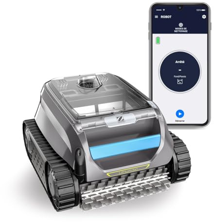 Zodiac Freedom of 42 iQ- Robot Limpiafondos Automático Piscinas hasta 50m. Control Remoto y Lift System vía App. Batería de Litio. Limpia Fondo, Paredes y Línea de Flotación