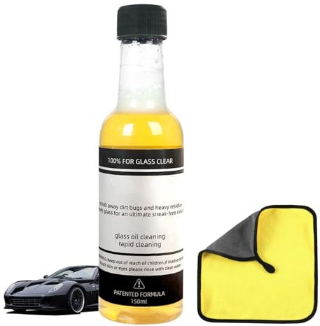 Brosse De Nettoyage De Film D'huile Automobile, Nettoyant De Film D'huile De Verre Automobile, Dissolvant De Film D'huile pour Vitre De Voiture