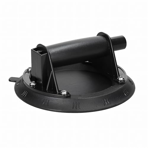 Retoo Saugheber 20 cm, bis 140 kg, mit Pumpe und rutschfestem Griff | Für Glas, Fliesen und Kacheln, aus Gummi, Metall und Kunststoff, für glatte Oberflächen