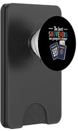 The Best Souvernir Are Passport Stamps Travel Lover PopSockets PopWallet for MagSafe
