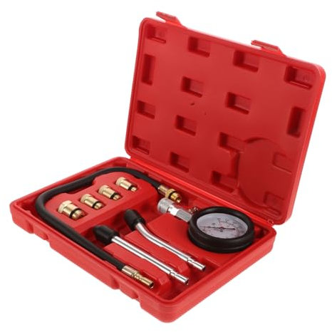 ABOOFAN Tester Compressione Per Motociclette Misuratore Compressione Per Piccoli Motori Strumento