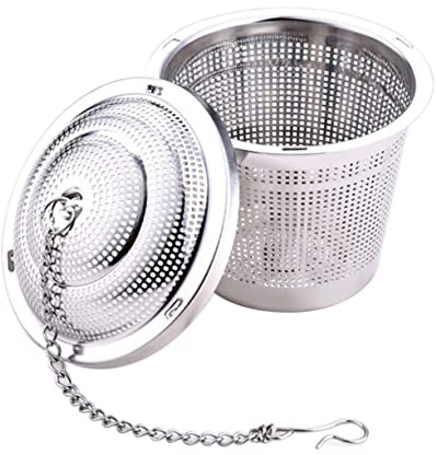 ULTECHNOVO Infuseur à Thé Passoire En Acier Inoxydable 304 Grosse Taille, Filtre Infuseur Anti-débordement, Adapté Pour Infusion Feuilles Et Tisanes, Usage Individuel En Tasse, Boule à Épices