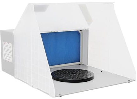 Airbrush Kabine Absauganlage 25W 4m³/Min Klappbare Lackierkabine Mini-Absaugsystem Airbrush-Kompressor-Set, für Häusern, Studios, Konditoreien, Farbspritzräume usw