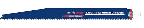 Bosch 10x EXPERT Multi Material Demolition S1269XHM Säbelsägeblatt (für Holz mit Metall, Bauholz mit Mörtel und Nägeln, Länge 300 mm, Professional Zubehör Säbelsäge)