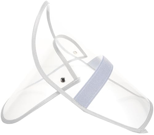 Gatuida Visera Desmontable Impermeable para Sombrero Protector Facial Transparente Fácil De Instalar Compatible con Poncho De Lluvia Accesorio Impermeable para Días Lluviosos 11.61X9.25X0.19In