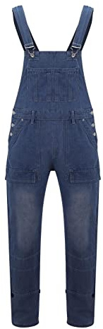 Pantalon de travail pour homme - Combinaison polyvalente - Jean baggy simple - Avec poches