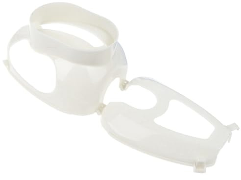 Soporte Fijo para Palomas de Plástico para Administrar Medicamentos, Seguro | Forma Hueca de Paloma, Color Blanco, para Aves y Pichones, Diseño Estable y Uso Veterinario