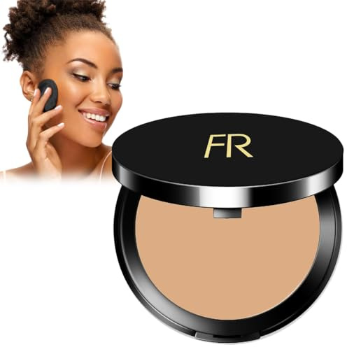 Cream To Powder Foundation by Flori Roberts, Full Coverage for Women of Color or Deeper Skin Tones, Long Lasting Makeup, Matte Finish, Covers Uneven Complexion and Hides Imperfections, 0.30 oz