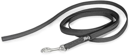 JULIUS K-9 218GM-2 Laisse antidérapante Color & Gray sans poignée, 14 mm x 2 m, Noir-Gris