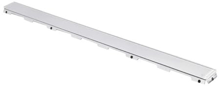 TECEdrainline Glasabdeckung weiß 700 mm Edelstahl poliert, gerade