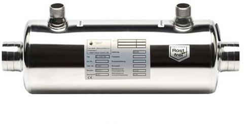 Pool Heizung Wärmetauscher Dapra-HWT-VA 35 I Edelstahl V4A I 42 kW