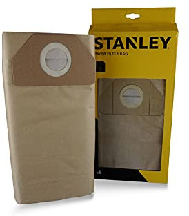 Stanley Sacchetti Filtro in Carta 30 l per Aspiratori Solidi e Liquidi