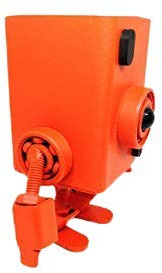 Jet International Nuevo Robot Planter supercute Mini-bot Art Vintage Cubic Desk Cubicle Decor Automóviles Decoraciones. (Naranja)