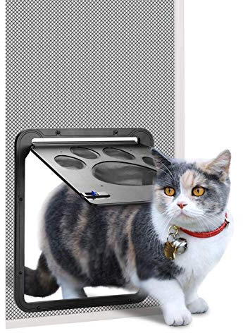 Katzenklappen Hua Katzenklappen- / Haustür-Tür, Haustiere Mit Magnetischem Zwei-Wege-Schloss Können Frei, Anti-UV, Dauerhafte Winddichte Katzentür, 2 Größen Eindringen