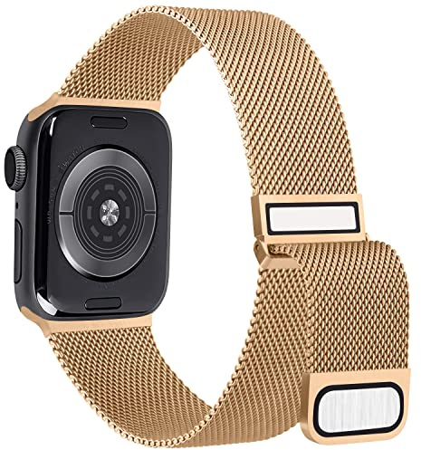 YLK Métal Bracelets Compatible avec Apple Watch 38mm 40mm 41mm 42mm 44mm 45mm 46mm 49mm Femme, Acier Inoxydable en Métal Compatible pour iWatch Series 10 9 8 7 6 5 4 3 2 SE/SE2/Ultra/Ultra 2