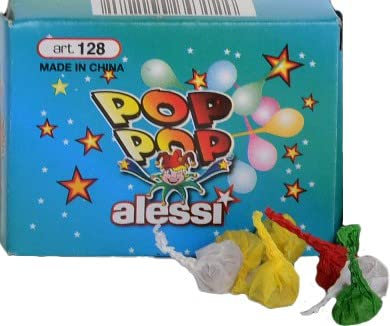 Trischitti Pop Pop categoria F1 petardino da Ballo per Carnevale Capodanno Confezione da 50 pz