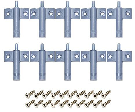 Doumneou 10 x hydraulische Stoßdämpfer, leise, für Küchenschrank, Schublade, Tür + Schrauben,