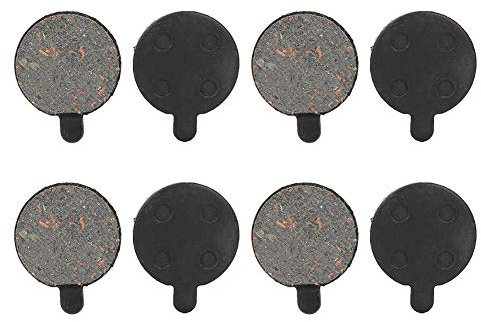 Fahrradscheibenbremsbeläge, 4 Paar Rote Kupfer Halbmetall Fahrradscheibenbremsbeläge Bremsscheibenrotor Belagersatzteile, Scooter Bremsbeläge für 10in Elektroroller