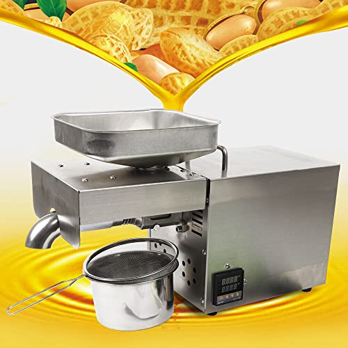 SOPERIT Prensa Automática De Aceite De Acero Inoxidable 1500W Comercial Ajuste Digital Termostático Molino De Aceite De Nuez Aceite De Maní Expeller Máquina De Extracción Original