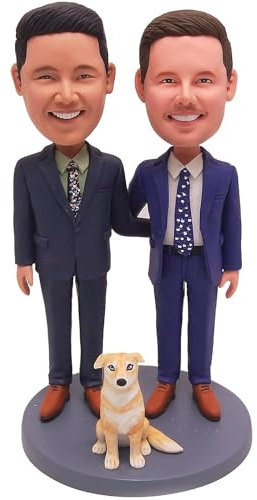 RODMAIE Individuelle Wackelkopf-Freunde-Puppe, einzigartige Figur, Geschenke für Freunde, für Brüder, Kollegen, Partner, Freunde