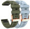 ANNESA Bracelet de rechange en silicone pour montre connectée Garmin Fenix 7S, 6S, 5S, D2 Delta S - 20 mm - Vert militaire + bleu, 20 mm