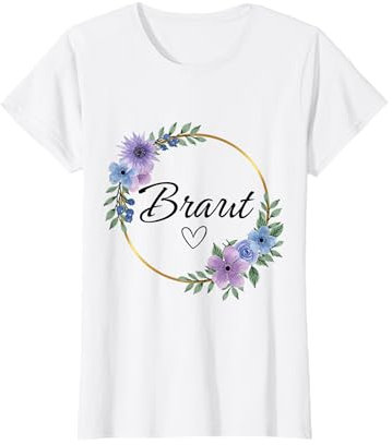 Braut Blumenkranz Junggesellenabschied JGA Frauen T-Shirt