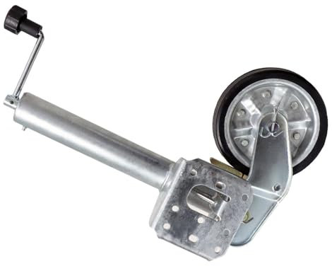 QICBYING Boat Trailer Jack With Wheel - Trailer Jack Wheel, Folding Support Wheel Support, Lift Swivel Trailer Jack, 500kg Galvanized Steel Trailer Support Wheels, For Trailers, RV, Camper