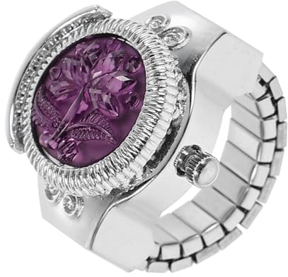 Holibanna Ringuhr scchöne bescherung schöe bescherung Praktische Schmuckuhr entworfene Uhr Mann armbanduhr herren Smartwatch einzigartige Uhr ringförmige Uhr Zinklegierung Blue