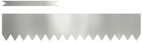 vidaXL Bordures de pelouse 30 pcs Argent 100 x 0.5 x 20 cm, Jardin et terrasse, déco Moderne, Bordure Robuste, Style extérieur, Touche printanière