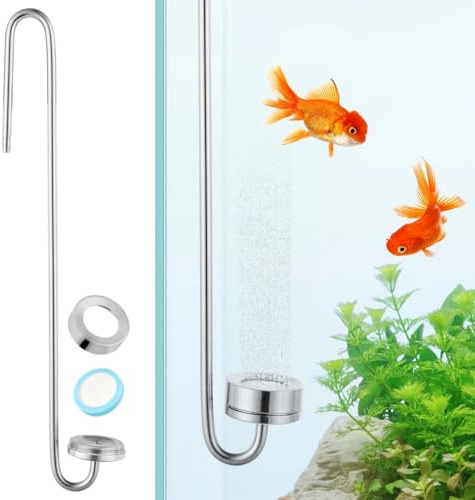 Co2 Diffusor für Aquarium, 12 S-förmige Kohlendioxid-Bubbler für Aquarien, fördert gesunde Wasserpflanzen