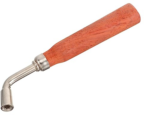 Abaodam Hackbrett Stimmwerkzeug Aus Holz Und Metall Kompakter Hand Hackbrettschlüssel Mit Grifffestem Holzgriff Präzises Ton Tuning Zubehör Für Instrumente