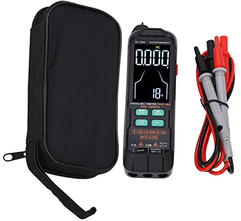 Digital Multimeter 6000 Counts, AC Current Voltmeter Tester, Capacitance Ohm Diode Multimeter with Large Backlit Screen, Auto Ranging Voltmeter for Home Automotive Electrical Test