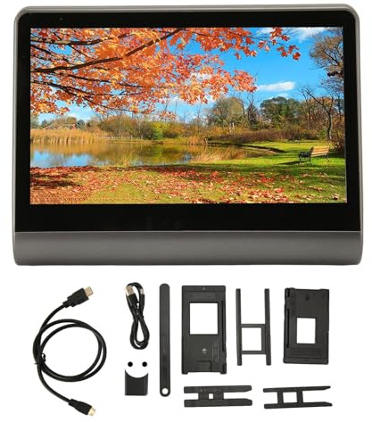 Greensen Professioneller 48MP -Film -Folien Scanner mit Breitem Betrachtungswinkel, Schneller Scan Funktion, Gebautes 16 GB Speicher, für Super8 Film und Folie, Ideal für den Heimgebrauch, USB