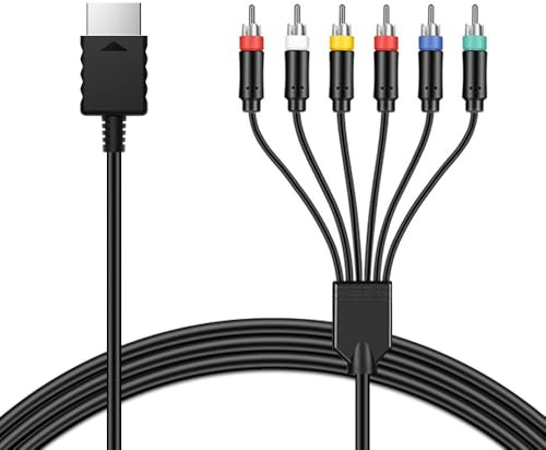 Azduou Premium Ypbpr Component Video Cable for PS2/3 with True Ypbpr HD Signal Output