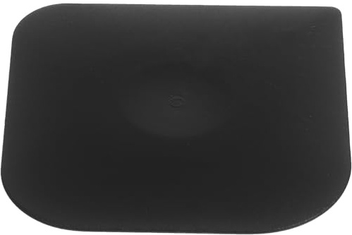 TOYZFRIENDY Raschietto per Pentole da Cucina in Plastica PC Nero, Spatola Dentata per Pulizia di Griglie e Padelle in Ghisa, Utensile Compatto e Leggero per Cucina e Taglio Impasti,