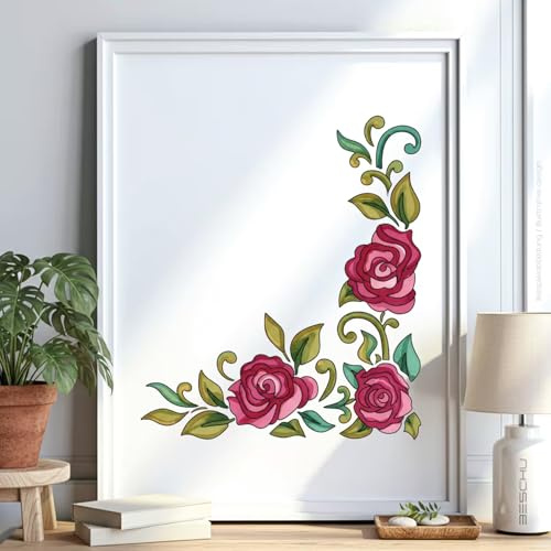 Ornamente Muster v140 Schablone Malen Wand Deko NEU 70x50 cm