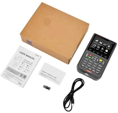 Buscador de satélites, Buscador De Satélite Digital FTA DVB-S/S2/S2X, Señal, Receptor, Pantalla LCD para Configuración Antena Parabólica, Dispositivo Portátil,Medición de señal Sat