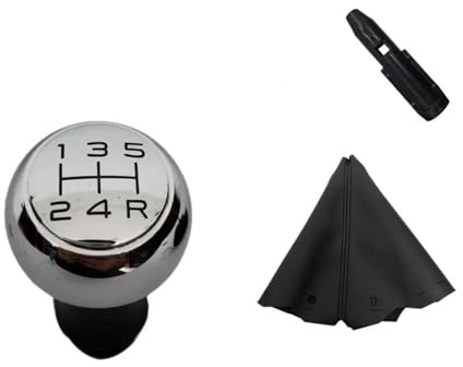 HBGURM Cambios Marcha Coche Pomo De Palanca Cambios Manual 5 Velocidades VTS Deportivo Y Cuero Para Peugeot 106 206 306 406 107 207 307 407(3pcs)