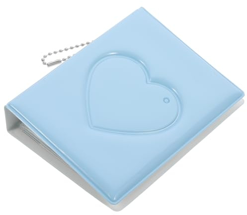 Luxshiny Album Photo de Cœur 3 Pouces Pendentif Cœur, Pochettes Transparentes en Pvc, Protège Photos, pour Garçon et Filles et Femmes