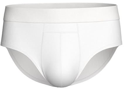 PROTECHDRY - Inkontinenz-Slips für Männer aus Baumwolle, waschbar und wiederverwendbar - Absorptionsbereich vorne (Weiß, L)