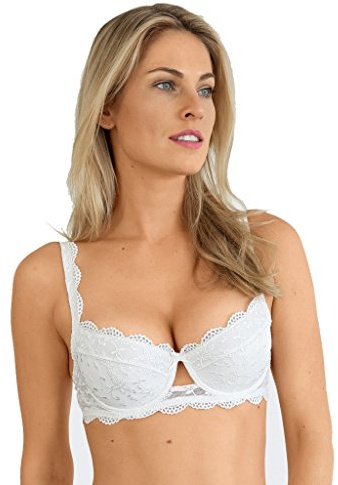 Dirndl BH von Nina von C., push up BH, Weiß, 80C