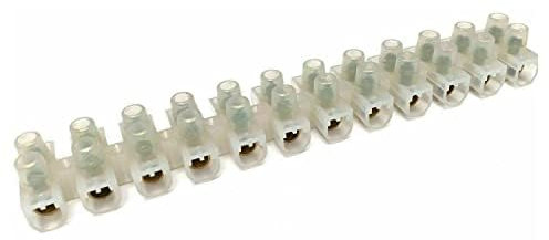 LEDSone 12-Wege-Schraubklemmen-Choc-Block-Steckverbinder, Streifen 3 A, 5 A, 6 A, 10 A, 15 A, 30 A, 60 A, 2 Reihen, Verbindungsblock für Verdrahtungskabel (60 A, 5 Stück)