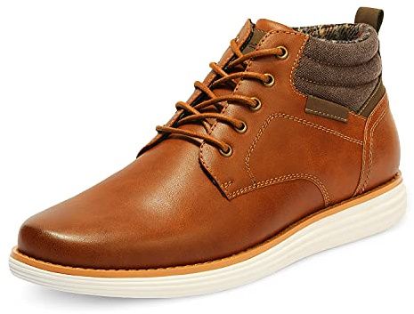 Bruno Marc Men's Mid Top Chukka Sneaker Lace Up Dress Boot,Size 11,Tan,GRAND-HIGH