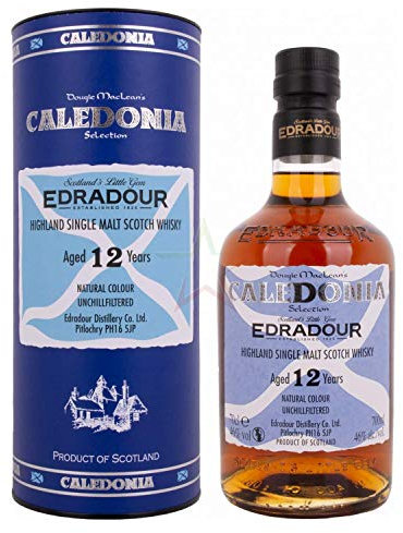 Edradour 12 Years Old CALEDONIA SELCTION Highland Single Malt Scotch Whisky 46,00% 0,70 Liter