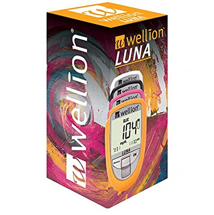 MedTrust Wellion Luna Trio Misuratore Glicemia Colesterolo Acido Urico Bianco