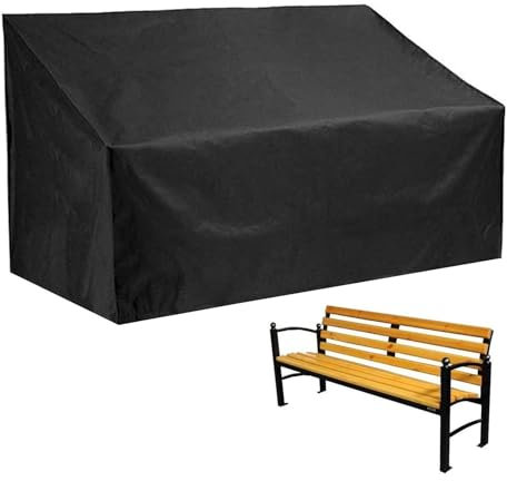 LearnLyrics Housse de banc de jardin – Housse de siège indéchirable | Housse de protection pour banc de jardin, canapés et autres meubles