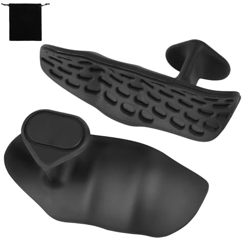 flintronic Poignées d'haltérophilie, Gants de Gymnastique d'Entraînement, Silicone Grip Pads, Poignées sans Doigts, Antidérapantes, Protection de la Paume, Gants de Musculation