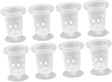 VICASKY 8 unidades de macetas hidropónicas para plantas y verduras vasos de malla para medios hidropónicos y basados en la tierra para transportar y manejable